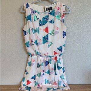 Sam Edelman Colorful Triangle Print Dress